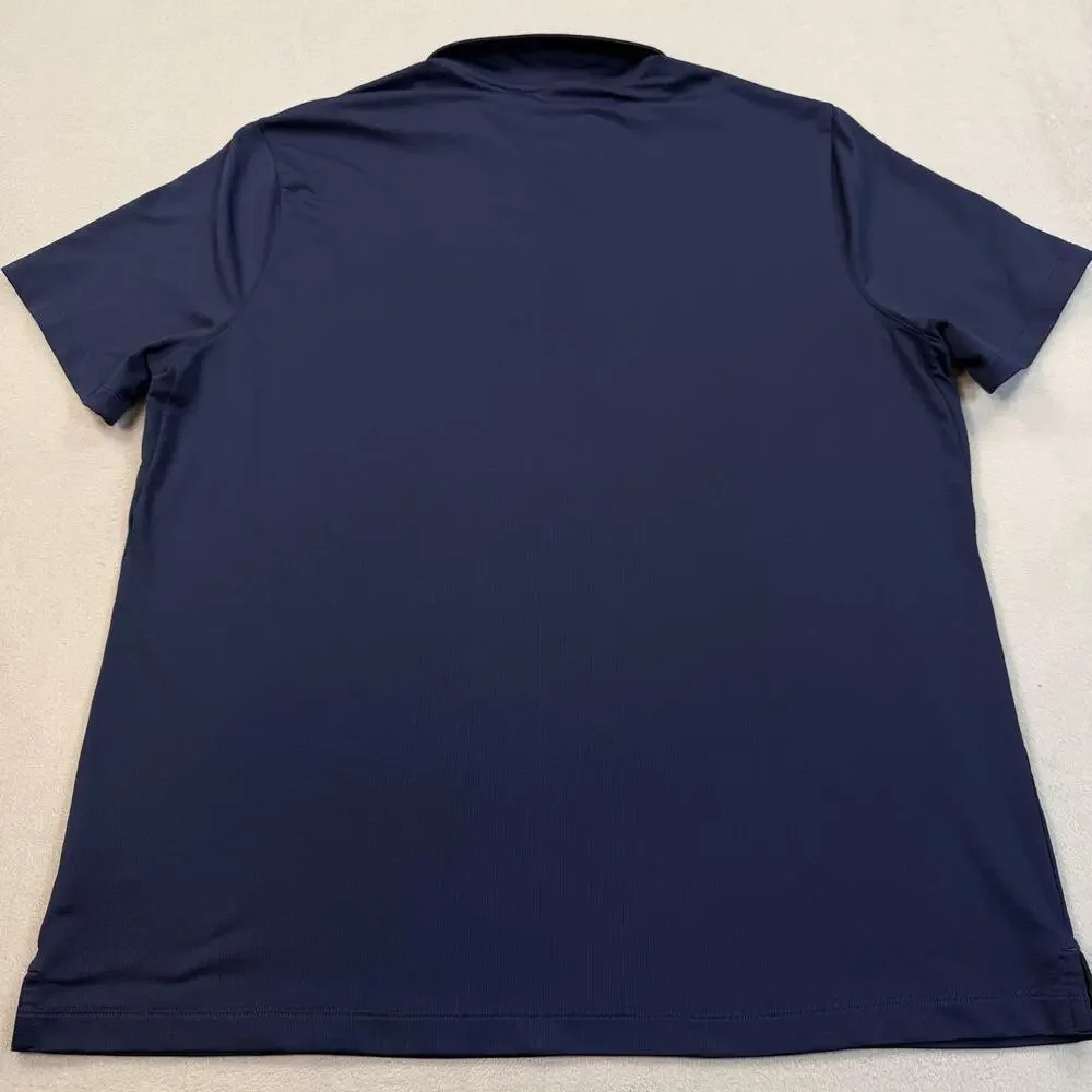 Nike Dri-FIT Victory Golf Polo Mens 2XL Blue Solid Performance Stretch Top